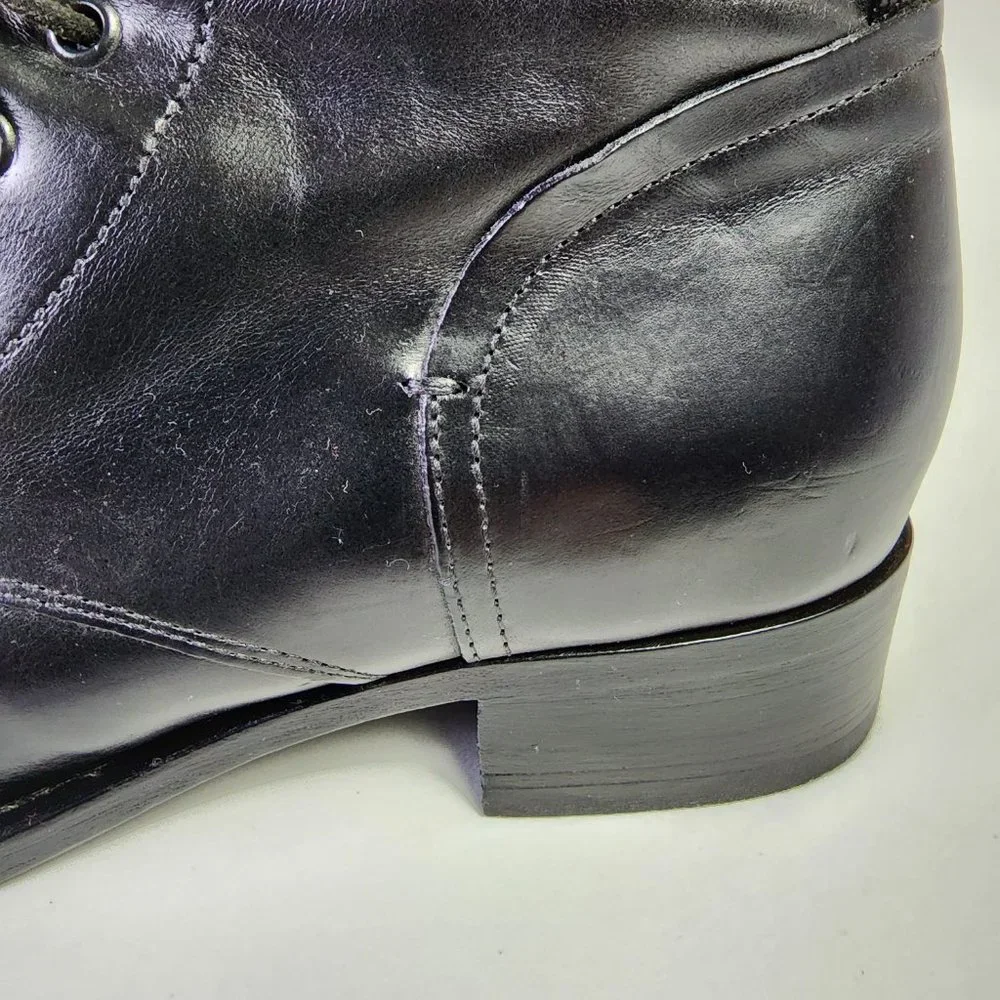 Buttero B1101 Black Leather Ankle Boots Made in Italy 41.5 - Picture 10 of 15